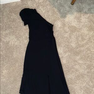 Old Navy One Shoulder Asymmetrical Hem dress with Cut out on Side~Petite Small